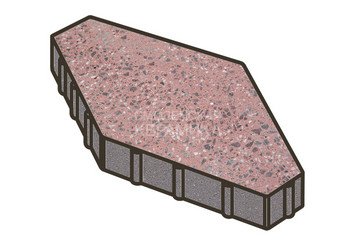 Гранитная тротуарная плитка Готика, Зарядье Granite FINO, 600x400x100, Ладожский 1