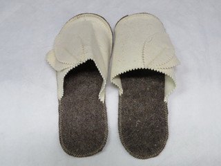 Тапки банные женские Колокольчик войлок (ЭС)