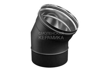 Колено угол 135° (430/0,8 мм / эмаль /600° черная) Ф115 BLACKSIDE 1