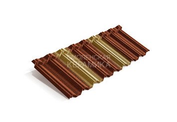 Композитная черепица Metrotile METROCLASSIC Терракотово-жёлтый 1