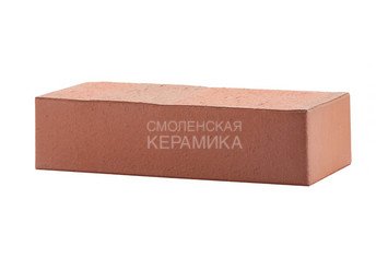 Кирпич лицевой полнотелый ЛСР Красный флэш гладкий, 1НФ 5