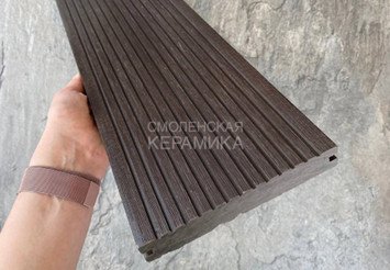 Террасная доска Latitudo Solid полнотелая 150x21x3000 мм, Венге 7