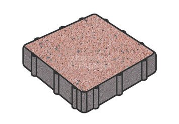 Тротуарная плитка Готика, Квадрат Premium Gold, 300x300x100 мм, цвет Голд 18 1