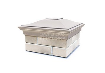 Колпак с посадкой на 1,5x1,5 кирпича Zking Monblan бежевый 1