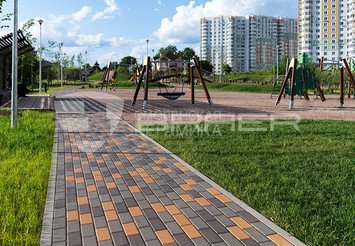 Тротуарная плитка BRAER Прямоугольник Коричневый, 60мм 4