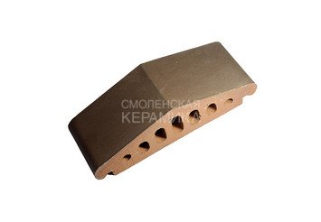 Профильный клинкерный кирпич ZG Clinker К25 коричневый 1
