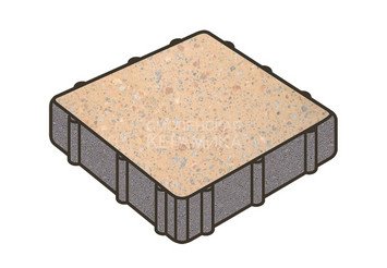 Гранитная тротуарная плитка Готика, Квадрат Granite FINO, 300x300x100, Павловское 1