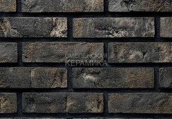 Плитка ручной формовки Real Brick Коллекция 4 Loft, RB 4-13 графитовый 1