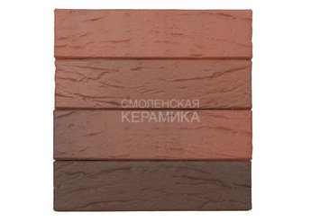 Кирпич лицевой керамический ЛСР Красный флэш ультра рустик 1НФ 4