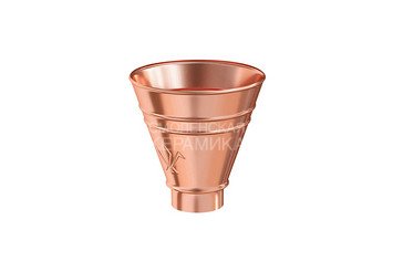 Воронка водосборная круглая 100, AQUASYSTEM (Медь) 1