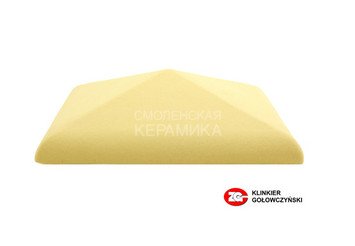 Колпак для забора ZG Clinker клинкерный С38 желтый 1
