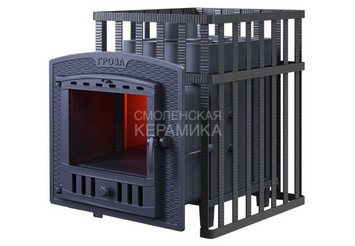 Печь чугунная для бани Технолит Гроза в сетке 18 (П2) 2023 г 2