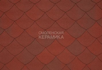 Гибкая черепица TEGOLA PREMIUM Versaille Maiolica rossa 407 1