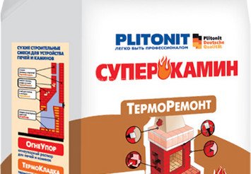 Плитонит СуперКамин ТермоРемонт - 4, (4кг) 1