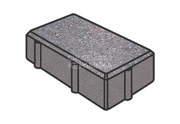 Тротуарная плитка Готика, Брусчатка Premium Gold, 200x100x60 мм, цвет Голд 13 1