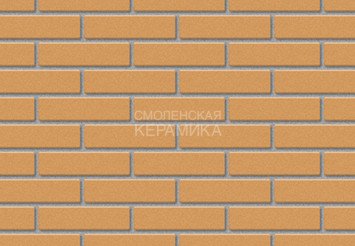Кирпич облицовочный полнотелый BARRUM Персиковый, гладий 1НФ 2
