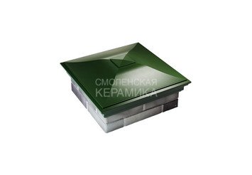 Колпак Zking Monblan 520 х 520 с посадкой на 2 кирпича зеленый 1