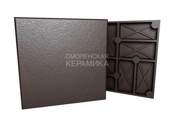 Тротуарная плитка ZKING Стоун 330×330×30мм, коричневый 1