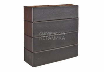 Клинкер фасадный ЛСР «Гётеборг» графитовый гладкий 4