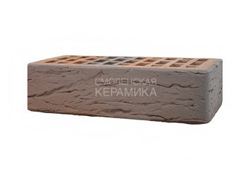 Кирпич лицевой керамический ЛСР Светло-коричневый флэш ультра рустик, 1НФ 7