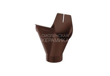 Воронка желоба 90, AQUASYSTEM (Polyester), коричневый 1