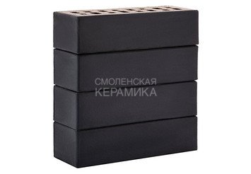 Клинкер фасадный ЛСР «Рейкьявик» черный гладкий матовый 1