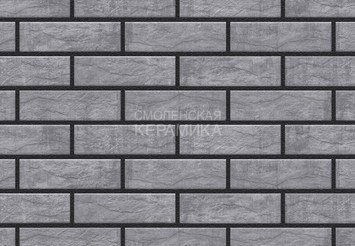 Термопанель фасадная YGIN BRICK WALL, серый, 1040х510 мм, EPS 40 мм 1
