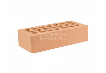 Кирпич рядовой щелевой персиковый М175, ЖКЗ 1