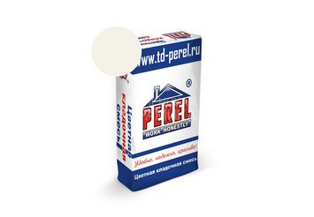 Цветная кладочная смесь Perel VL 5201 супер-белая, 52 кг 1