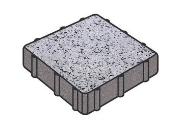 Тротуарная плитка Готика, Квадрат Premium Gold, 200x200x60 мм, цвет Голд 3 1