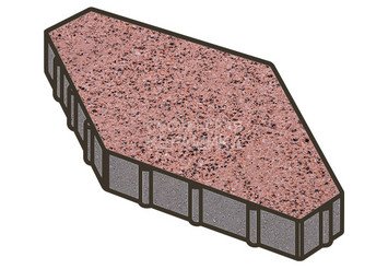 Тротуарная плитка Готика, Зарядье Premium Gold, 600x400x100 мм, цвет Голд 17 1
