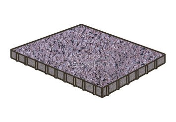 Тротуарная плитка Готика, Плита Premium Gold, 1000x1000x100 мм, цвет Голд 20 1