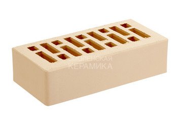 Кирпич облицовочный СТАРЫЙ ОСКОЛ Слоновая кость гладкий 1НФ 8