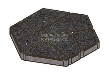 Тротуарная плитка Готика, Полигональ Premiun Gold, 893x780x80 мм, цвет Голд 21 1