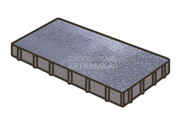 Гранитная тротуарная плитка Готика, Плита Granite FINO, 600x200x80, Амфиболит 1