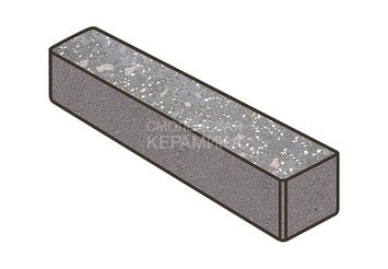 Гранитная тротуарная плитка Готика, Ригель Granite FINO, 360x80x100, Ильменит 1