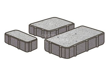 Тротуарная плитка Готика, Новый Город Premiun Gold, 60 мм, цвет Голд 22 Кристалл 1