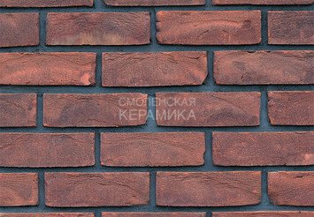 Кирпич облицовочный ТЕЛЛУРА ОХРА НА КРАСНОМ, ручная формовка, М125, 210x100x65 мм 1