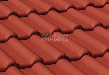 Цементно-песчаная черепица рядовая BRAAS Франкфуртская, вишня 3