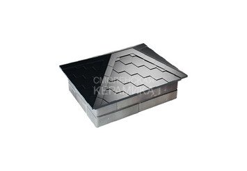 Колпак Zking Everest 520 х 390 с посадкой на 2x1,5 кирпича черный 1