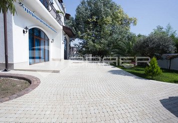 Тротуарная плитка BRAER Классико круговая, Белый 6