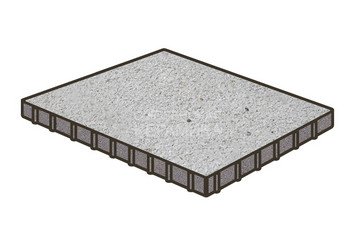 Тротуарная плитка Готика, Плита Premium Gold, 1000x1000x100 мм, цвет Голд 22 1