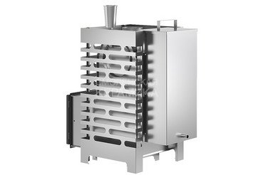 Печь для бани ASTON 16 INOX (ИНОКС) стекло 