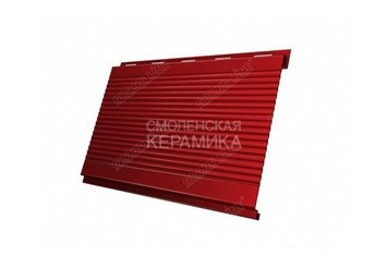 Сайдинг GL Optima MatPe Вертикаль gofr,line,prof 0,45мм красный глянцевый 2