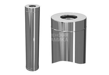 Сэндвич 1,0 м (430/1,0мм + нерж.+ ceramics) Ф115х200, Ferrum HF Plus 1