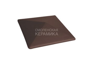 Керамическая шляпа King Klinker 310х310 коричневый 1