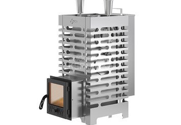 Печь для бани ASTON 20 INOX (ИНОКС) стекло 