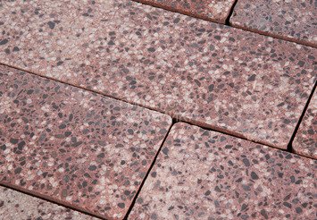 Гранитная тротуарная плитка Готика, Плита Granite FINO, 500x125x100, Сансет 2