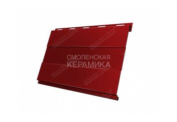 Сайдинг GL Optima MatPe Вертикаль gofr,line,prof 0,45мм красный глянцевый 4