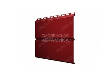 Сайдинг GL Polydexter ЭкоБрус 0,5мм красный матовый 2